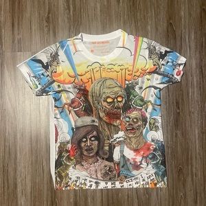 Truth Anti- Cigarette Ad Fact 221 Orange Brand T-Shirt L Zombies Doomsday MTV